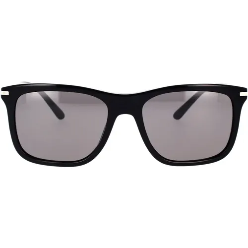 Classic Rectangular Sunglasses with Unique Style , unisex, Sizes: 56 MM - Prada - Modalova