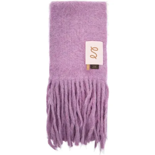 Soft Alpaca Blend Fuzzy Scarf , male, Sizes: ONE SIZE - Séfr - Modalova