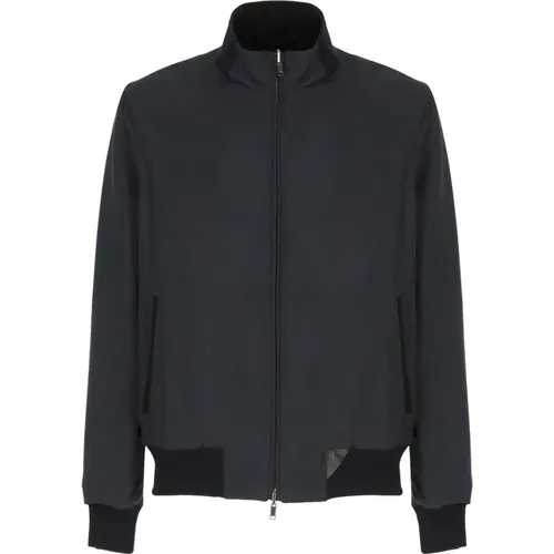 Suede Leather Jacket with Collar , male, Sizes: XL - Stewart - Modalova