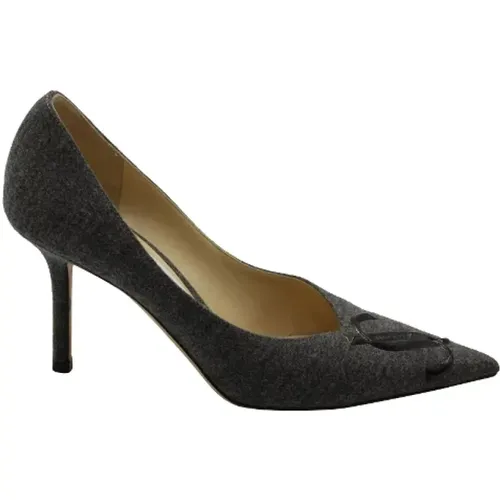 Pre-owned Cotton heels , female, Sizes: 3 1/2 UK - Jimmy Choo Pre-owned - Modalova