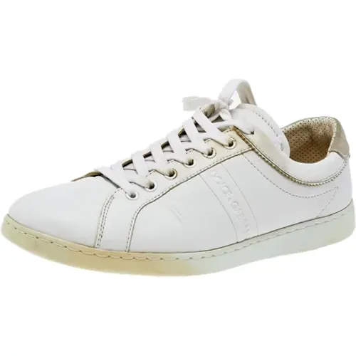 Pre-owned Leather sneakers , female, Sizes: 10 UK - Dolce & Gabbana Pre-owned - Modalova