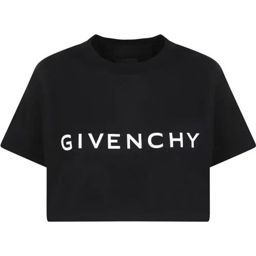 Cropped T-Shirt , female, Sizes: XS, S - Givenchy - Modalova