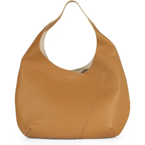 Hammered Leather Shoulder Bag , female, Sizes: ONE SIZE - Gianni Chiarini - Modalova