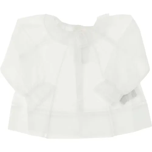 Blouse made of pure cotton Collar Cut-out details Back button closure , female, Sizes: 12 M - Bonpoint - Modalova