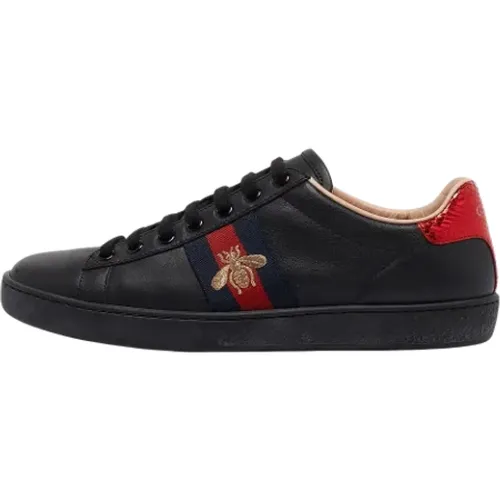 Pre-owned Leder sneakers - Gucci Vintage - Modalova