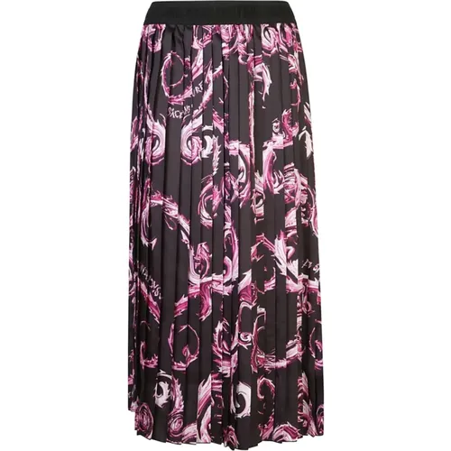 Black Skirt Elegant Style , female, Sizes: XS - Versace Jeans Couture - Modalova