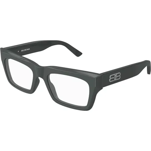Graue Brillengestelle , unisex, Größe: 52 MM - Balenciaga - Modalova