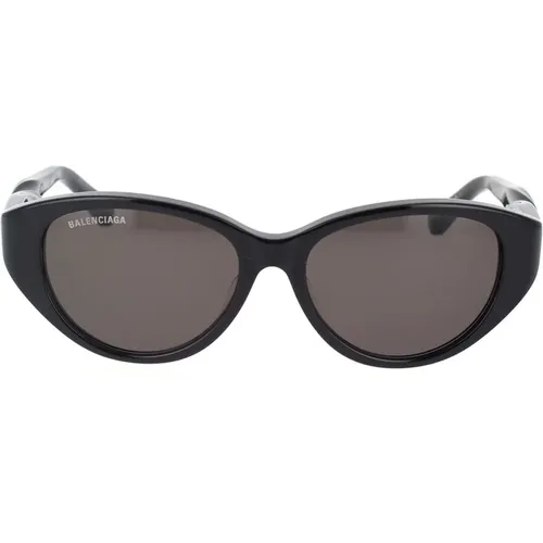 Verdrehte ovale Sonnenbrille , Damen, Größe: 55 MM - Balenciaga - Modalova