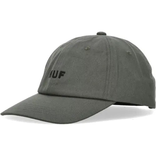 Curved Visor Cap 6 Panel Hat , male, Sizes: ONE SIZE - HUF - Modalova