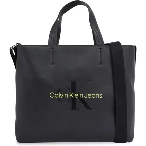 Mini Slim Tote Tasche Frühling/Sommer Kollektion , Damen, Größe: ONE Size - Calvin Klein Jeans - Modalova