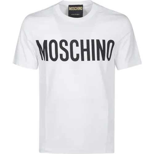 Bedrucktes Logo-T-Shirt , Herren, Größe: S - Moschino - Modalova