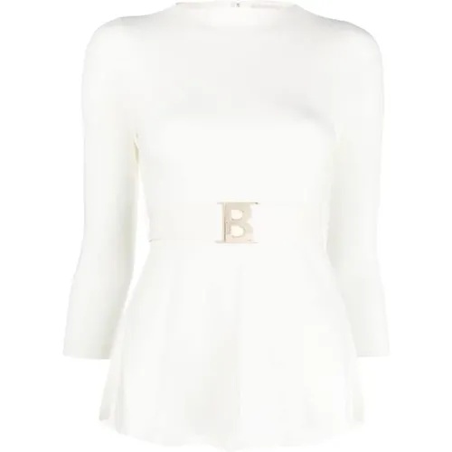 Weiße Pullover für Frauen , Damen, Größe: XL - Blugirl - Modalova