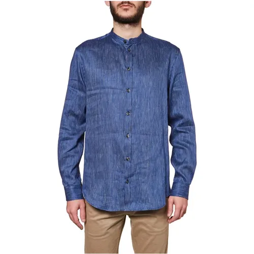 Mao shirt , male, Sizes: XL - Armani - Modalova
