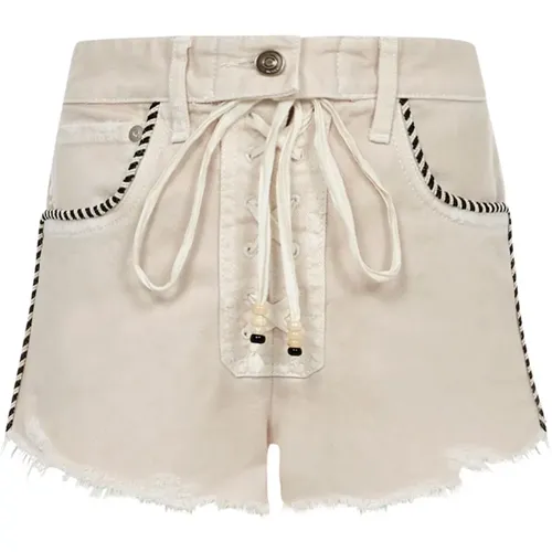 Schicke Saguaro Wash Denim Shorts - Alanui - Modalova