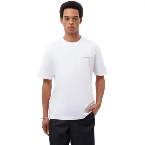 T-Shirt Alphabet Weiß , Herren, Größe: XL - Filling Pieces - Modalova