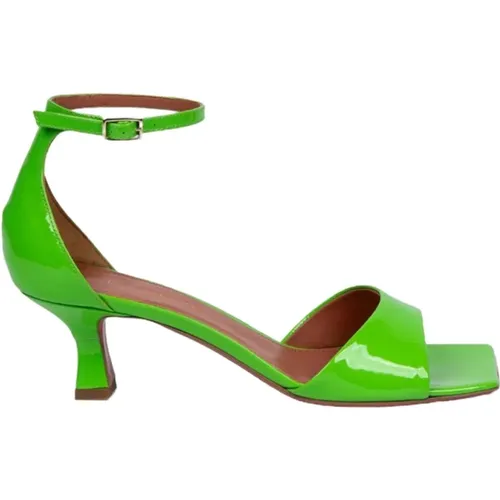 Patent Leather Ankle Strap Sandals , female, Sizes: 4 1/2 UK, 5 1/2 UK, 3 UK, 6 UK - Aldo Castagna - Modalova