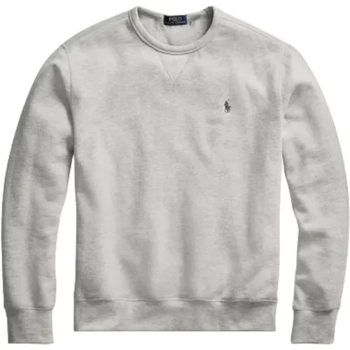 Fleece-Sweatshirt mit V-Einsatz und gesticktem Polo Player , Herren, Größe: XL - Polo Ralph Lauren - Modalova