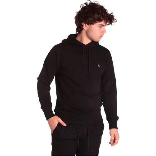 Schwarzer Pullover Urbaner Stil , Herren, Größe: L - Calvin Klein Jeans - Modalova