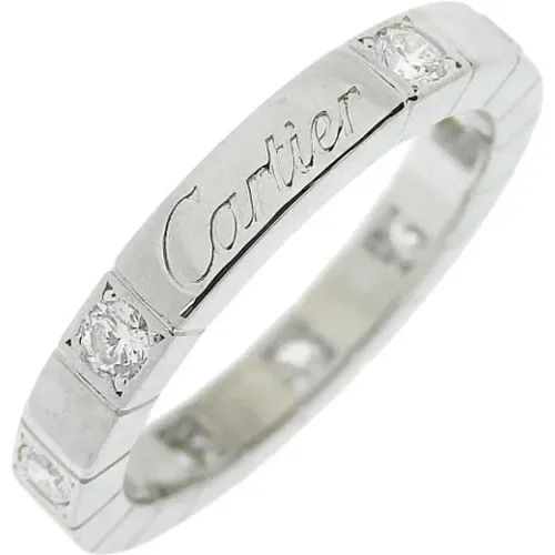 Pre-owned White Gold rings , female, Sizes: ONE SIZE - Cartier Vintage - Modalova