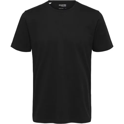 Ausgewähltes Slhaspen Noos T-Shirt , Herren, Größe: M - Selected Homme - Modalova
