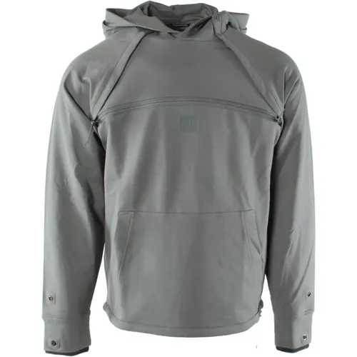 Grauer Baumwoll-Elastan-Pullover für Herren , Herren, Größe: M - C.P. Company - Modalova