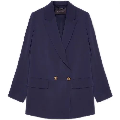 Stilvolle Jacke mit 100% Zusammensetzung , Damen, Größe: XL - Elena Mirò - Modalova