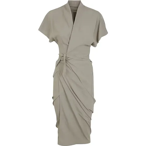 Pearl Wrap Dress , female, Sizes: XS - Rick Owens - Modalova