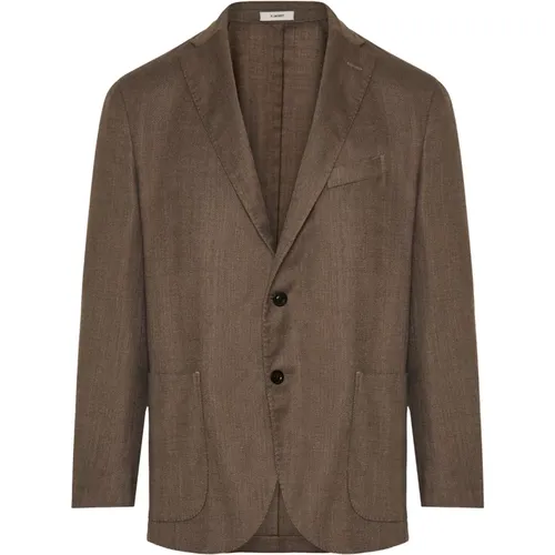 Blended wool jacket , male, Sizes: L - Boglioli - Modalova