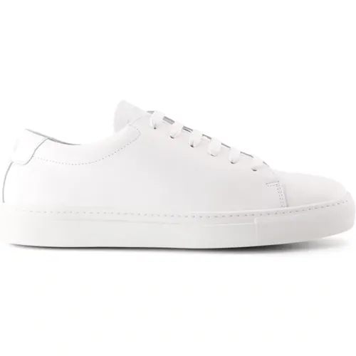 Weiße Monochrome Sneakers , Herren, Größe: 42 EU - National Standard - Modalova