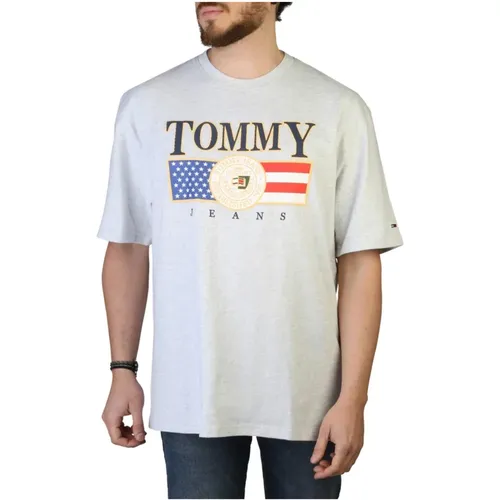 Herren T-Shirt mit kurzen Ärmeln aus Baumwolle - Tommy Hilfiger - Modalova