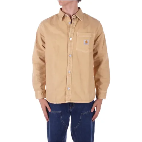 Logo Front Button Shirt , Herren, Größe: S - Carhartt WIP - Modalova