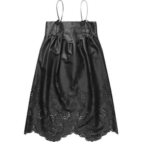Elegantes Schwarzes Kleid mit Seitentaschen , Damen, Größe: XL - Munthe - Modalova