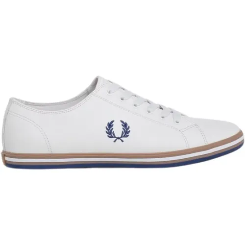 Klassische Ledersneaker mit Lorbeerstickerei , Herren, Größe: 43 EU - Fred Perry - Modalova