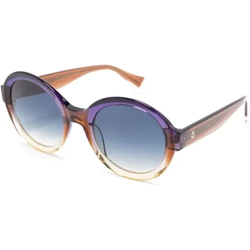Purple Sunglasses for Everyday Use , female, Sizes: 51 MM - Gigi Studios - Modalova