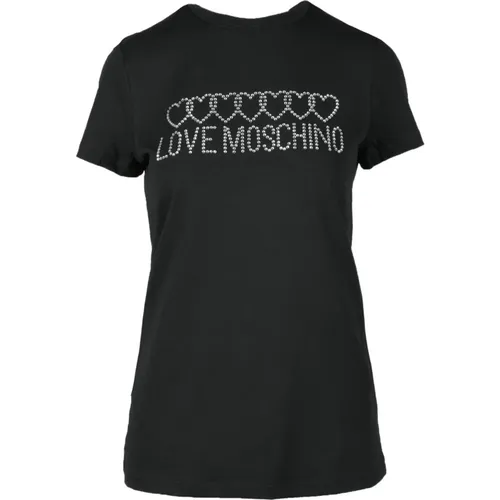 Baumwolle Spandex T-shirt - Love Moschino - Modalova