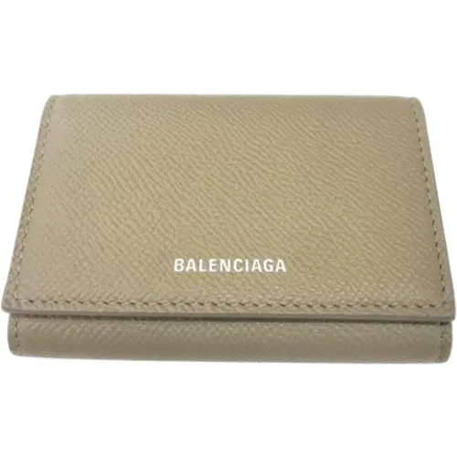 Pre-owned Leather wallets , female, Sizes: ONE SIZE - Balenciaga Vintage - Modalova