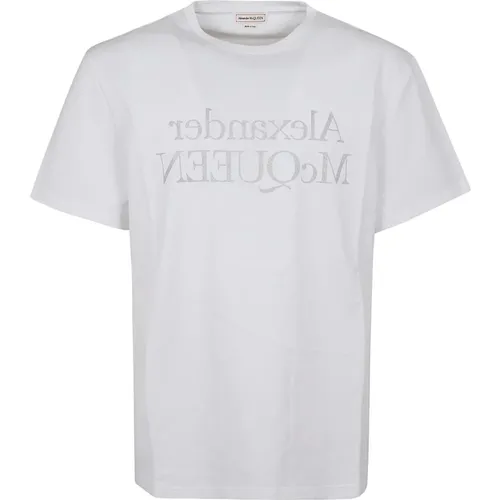 T-Shirt with Logo Print , male, Sizes: M, 2XL, S, XL, L - alexander mcqueen - Modalova