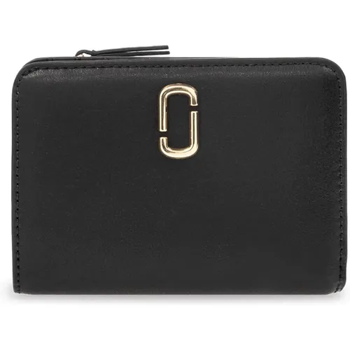 ‘The J Marc Mini’ leather wallet , female, Sizes: ONE SIZE - Marc Jacobs - Modalova