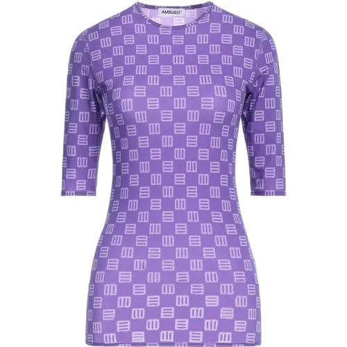 Purple Ss23 T-Shirts & Polos , female, Sizes: M - Ambush - Modalova