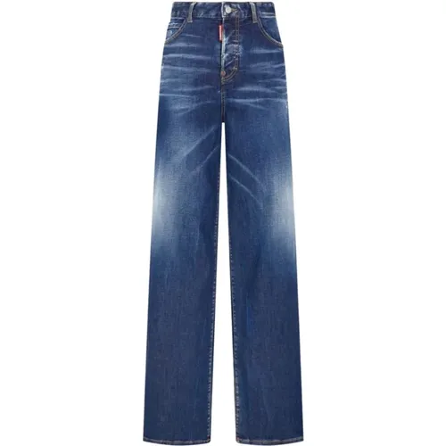 Pocket Jeanshose in Blau , Damen, Größe: XS - Dsquared2 - Modalova