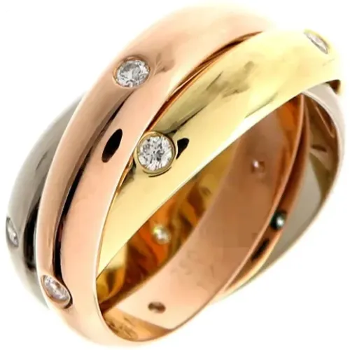 Pre-owned Yellow Gold rings , female, Sizes: ONE SIZE - Cartier Vintage - Modalova