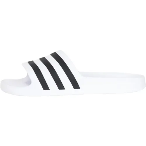 Weiße Aqua Adilette Sandalen Frühling Sommer , Herren, Größe: 39 EU - Adidas - Modalova