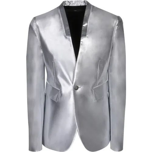 Womens Clothing Jacket Metallic Ss24 , female, Sizes: M, XS, S - Sapio - Modalova