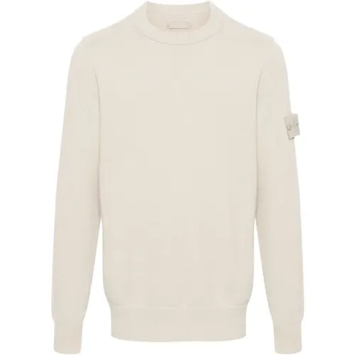 Knitted Crew Neck Sweater , male, Sizes: L, XL - Stone Island - Modalova