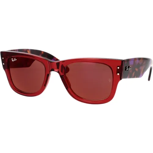 Mega Wayfarer Sonnenbrille Braun Verspiegelt - Ray-Ban - Modalova