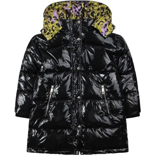 Leopard Print Hooded Bomber Jacket - Richmond - Modalova