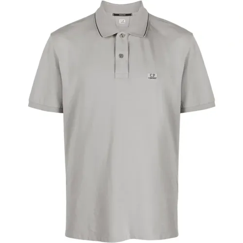 Logo Patch Pique Polo Shirt , Herren, Größe: 2XL - C.P. Company - Modalova