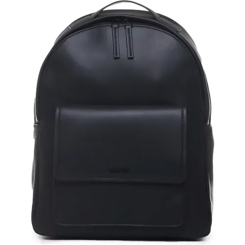 Nylon Round Backpack with Flap , male, Sizes: ONE SIZE - Calvin Klein - Modalova