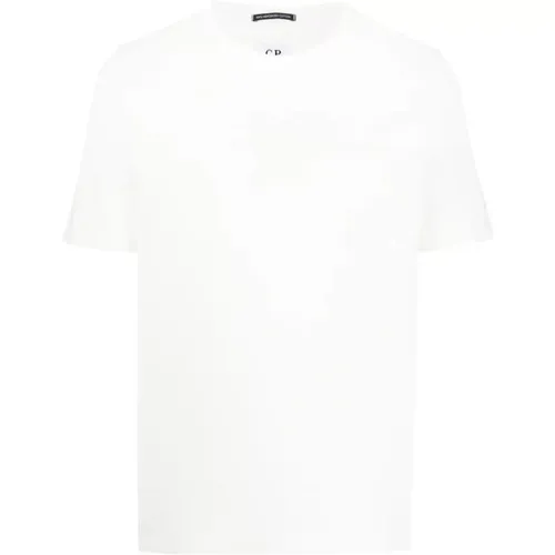 Besticktes Logo T-Shirt , Herren, Größe: XL - C.P. Company - Modalova