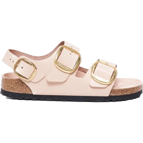 Big Buckle Sandals Natural Leather , female, Sizes: 6 UK - Birkenstock - Modalova